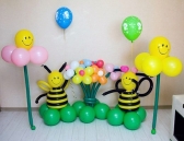 Композиция из шаров "Пчелки"