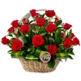 Подарочная корзина "Красные розы"